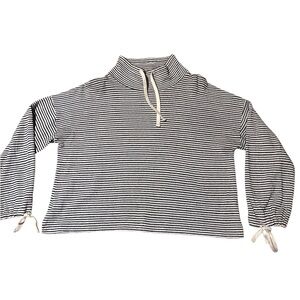 Miles by Madewell Striped Black and White Pullover Sweater